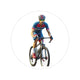 Transparent Outdoor Stickers, Round, 1pcs - CYCLING