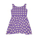 Women's Skater Dress (AOP) - Maltese Dog Design - Purple