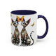 Accent Coffee Mug - Elegant Cats (11, 15oz)