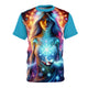Unisex Cut & Sew Tee (AOP)-Spilled Coffee and Spiritual Energy Designs