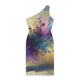 Shoulder Dress (AOP)-Watercolor Gala Dress