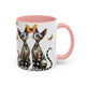 Accent Coffee Mug - Elegant Cats (11, 15oz)