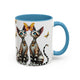 Accent Coffee Mug - Elegant Cats (11, 15oz)