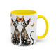 Accent Coffee Mug - Elegant Cats (11, 15oz)