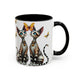 Accent Coffee Mug - Elegant Cats (11, 15oz)