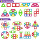 Kids Mini Magnets Plastic  Building Set - 110pcs