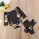 2pcs Toddler Baby Girl Long Sleeve Flower Romper + Leg Warmers