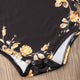 2pcs Toddler Baby Girl Long Sleeve Flower Romper + Leg Warmers