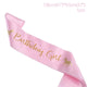 Birthday Girl Silk Sash & Unicorn Headband