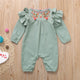 Baby  Embroidered Cotton Linen Romper