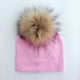 Baby Cotton Hat With Pom Pom