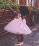 Premium Toddler Gold Sequined Pink Tulle Dress