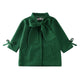 Girls Woolen  Bowknot Coat