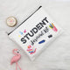 Teacher/ Student travel Makeup Bag Pencil Pouch