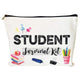Teacher/ Student travel Makeup Bag Pencil Pouch