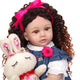 Lifelike 24"Curly Hair Reborn Doll