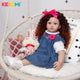 Lifelike 24"Curly Hair Reborn Doll