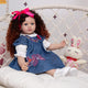Lifelike 24"Curly Hair Reborn Doll
