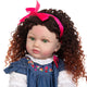 Lifelike 24"Curly Hair Reborn Doll