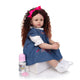 Lifelike 24"Curly Hair Reborn Doll
