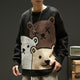 Men Oversized 2021 Bear Sweater