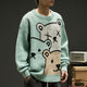 Men Oversized 2021 Bear Sweater