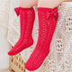 Cute Girls Knee High Socks 0-6Years