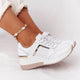 New Lace-Up Wedge Ladies Sneakers