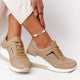 New Lace-Up Wedge Ladies Sneakers
