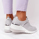 New Lace-Up Wedge Ladies Sneakers