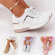New Lace-Up Wedge Ladies Sneakers