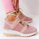 New Lace-Up Wedge Ladies Sneakers