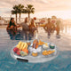 Inflatable Food and Drink Pool Float