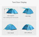 Backpacking 1-3 Person Waterproof Tent