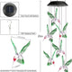 Solar-Powered Dangling Hummingbird Lights