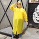 Unisex  Impermeable Hooded Plastic Raincoat