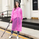 Unisex  Impermeable Hooded Plastic Raincoat