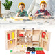 Kids Construction Set with Wooden Toolbox