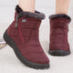 Women Waterproof Fur Lined Non-slip Winter Ankle Boots