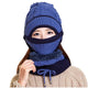 Matching Combo- Knitted Beanie, Scarf and  Mask 