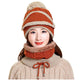 Matching Combo- Knitted Beanie, Scarf and  Mask 