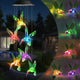 Solar-Powered Dangling Hummingbird Lights