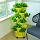 Stackable Plants Pots - 6 Trays+ Wheel Tray