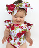 2pcs Baby Girls  Floral Romper