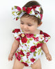 2pcs Baby Girls  Floral Romper